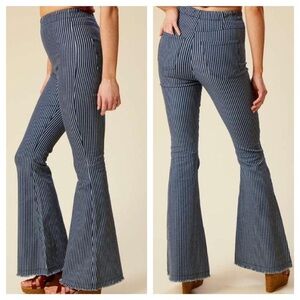 Altar’d State Livingston Striped Flare Jeans